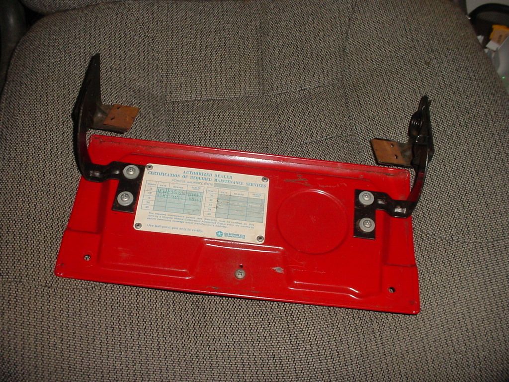 [SOLD] 1965 valiant barracuda glove compartment box door w/ hinges